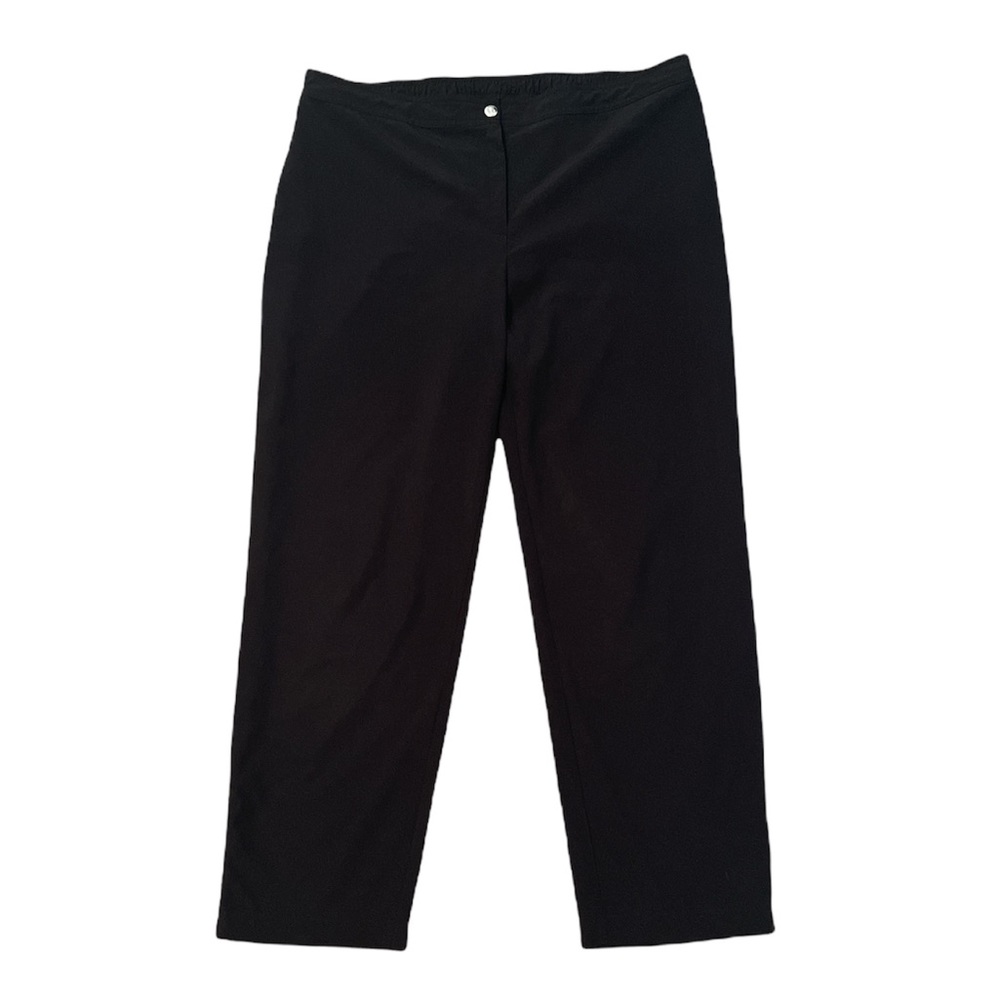 Zynergy | Chicos black zip ankle pants Sz 12